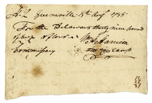 William Henry Harrison Autograph Document Signed From Fort Greenville, Ohio in 1795, Just Days After the Treaty of Greenville